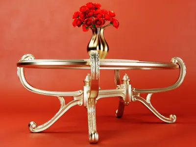 Royal Table Chair 3D model