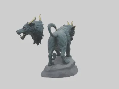 Cerberus statue model 3D model