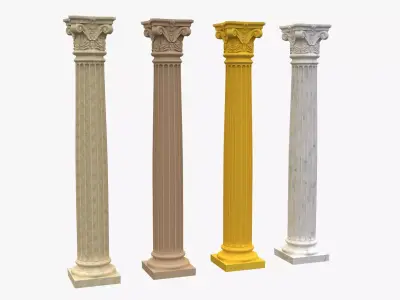 Corinthian Column 3d Model 05 3D model