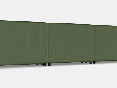 JATTEBO 45-seat modular sofa Low-poly 3D model