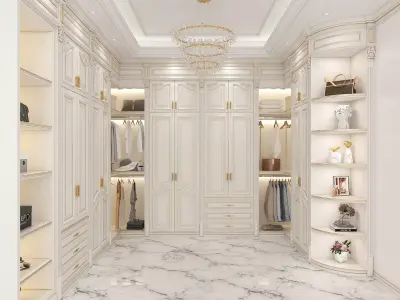 Classic style Dressing Room 2 3D model