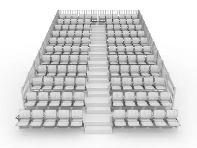 Bleachers 38 3D model