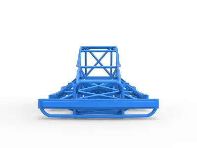 Frame of New Zealand Superstock car Version 2 Scale 1 to 25 3D print model