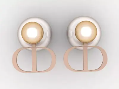 Dior earring 008 3D print model