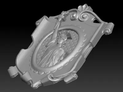 Statue of Libery Relief 3D model