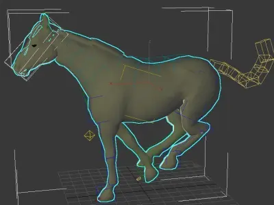 Horse Low-poly 3D model