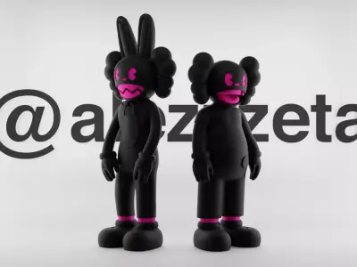 Kaws x Guggimon and Janky Textured Low-poly 3D model