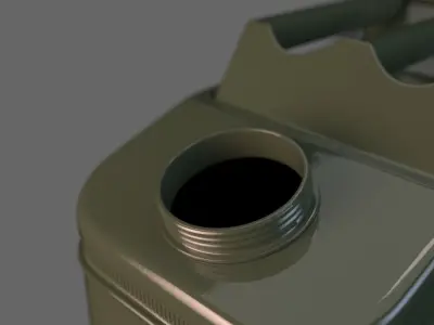 20 litre Jerry Can Fuel Container 3D model