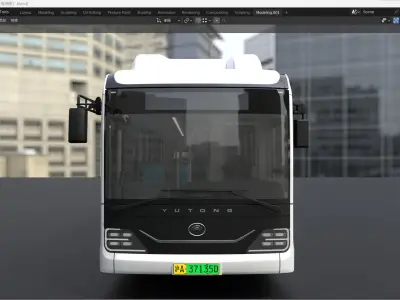 yutong E12 3dbus 3D 3D model