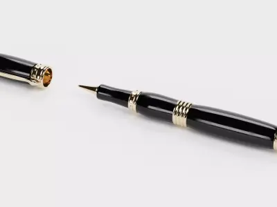 Luxury Ballpoint Pen V3 Low-poly 3D model