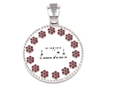 personalized name pendant 3D print model