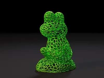 Garden Frog 3D print model