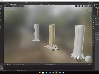 candle rocket Free low-poly 3D model
