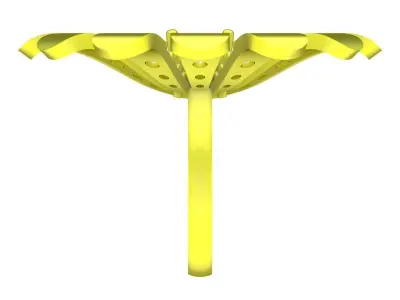 A4535 Diamond Flower Ring 3D print model