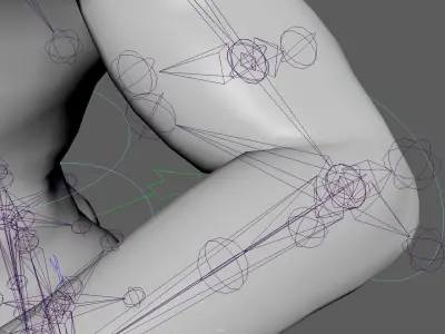 Rigged Base Male Model For Games and Film Low-poly 3D model