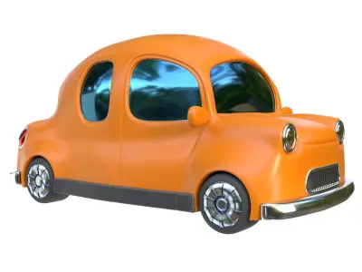 Cartoon car 3D model