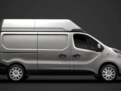 Renault Trafic Van L2H2 2018 3D model