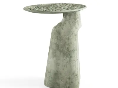 Engraved Concrete Table 3D model