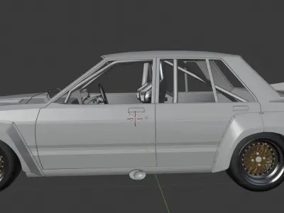 80sATCC Nissan Bluebird 3D model