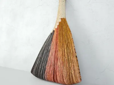 Decorative Broom With Handle ZARA HOME 3D model