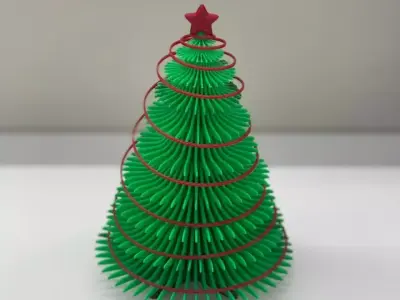 3D Printable Christmas Tree  Easy Print No Supports 3D print model