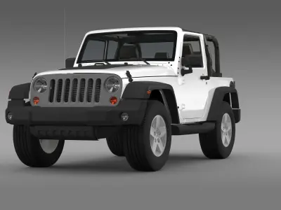 Jeep Wrangler Mountain 2012 3D model