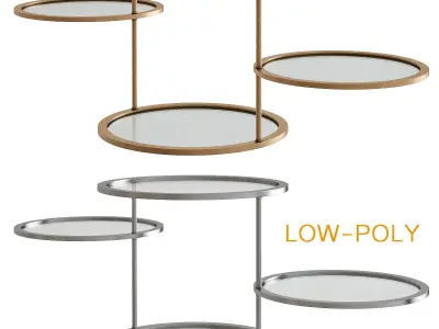Side and Coffee table 3d model collection  Low-poly 3D model buy