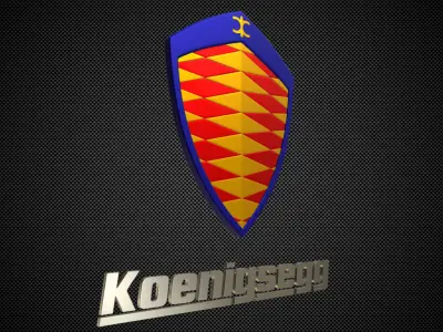 koenigsegg logo 3D model