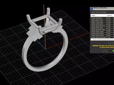 ring woman  3D print model 56