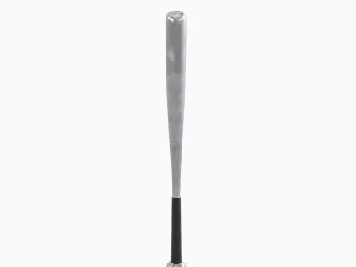 Steel Baseball Bat 01 Low-poly 3D model