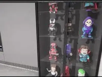 3D Interior Walkthrough and Interactive Unreal Engine 4  Low-poly 3D model