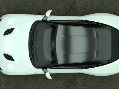 Aston Martin DBS Superleggera Low-poly 3D model