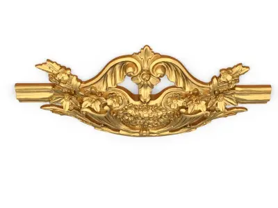 Classic carved decor ornament 366 3D model