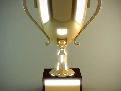 Trophy Cup Low-poly 3D model