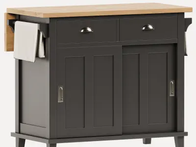 Crate and barrel  Belmont Kitchen Islands 3D model