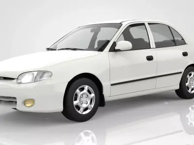 Hyundai Accent 1998 3D model