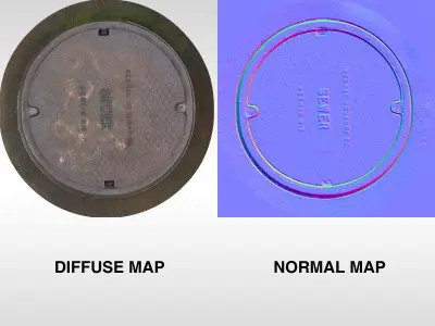 Manhole cover Free 3D model