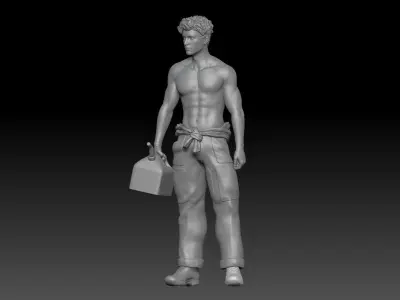 SEXY MECHANIC MEN 1 3D print model