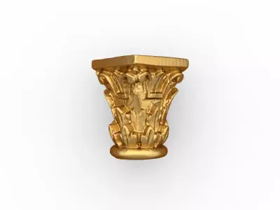 Classic decor ornament carved 05 3D model