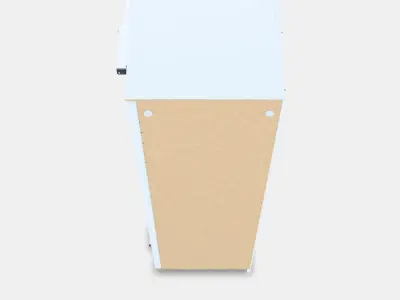 PAX Add-on corner unit with 4 shelves 10 Low-poly 3D model