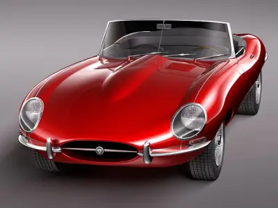 Jaguar E-Type 3D model