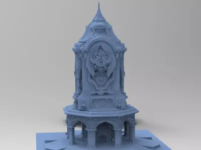Steampunk Medieval Tower Halloween 5  3D model