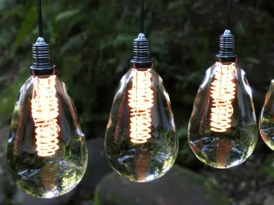 Realistic Light Bulb Free low-poly 3D model