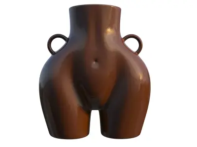 Female Body Vase 3D model 3D model