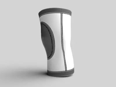Medical Knee Support 02 Low-poly 3D model