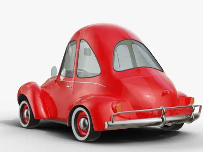 STYLIZED CARTOON CAR Low-poly 3D model