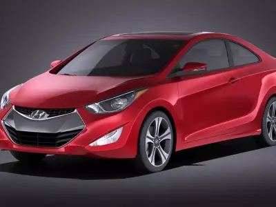 Hyundai Elantra Coupe 2016  VRAY 3D model