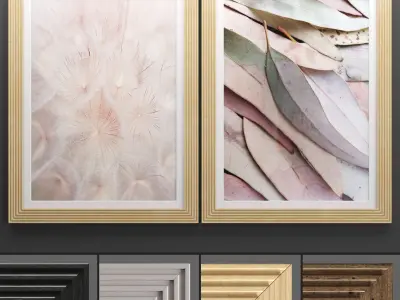  pak Art Frame 500 3D Model Collection