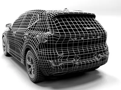 VOLVO XC40 Low-poly 3D model