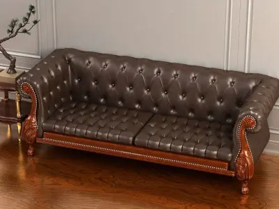 cabinet cabinet wardrobe sofa bed table bookshelve 3D model